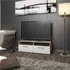 Vicco Diego TV állvány, 95 cm, tölgy-fehér