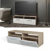Vicco Diego TV állvány, 95 cm, tölgy-fehér