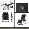 Zéro gravitációs összecsukható kerti szék, 200 kg, párnákkal