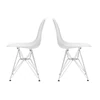 Eiffel design szék, fehér, 2 db