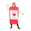 Ketchup felnőtt jelmez, unisex, egy méretes