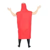 Ketchup felnőtt jelmez, unisex, egy méretes