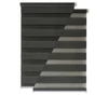 Deco4Me 130 x 160 cm sávos roló, dupla róló, zebra roló, antracit, fúrás nélkül