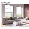 Vicco Dandy LED dohányzóasztal, fehér