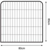 Dibea kölyökállat / kisállat kifutó / karám, 80 cm magas, 8 oldalú (FG00541)