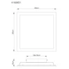 Globo Doro Led Panel 30×30 cm (41608D1), 750 lm, 12 W