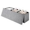 Casaria összecsukható 130L-es tároló pad,115x38x38 cm, világosszürke