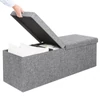 Casaria összecsukható 130L-es tároló pad,115x38x38 cm, világosszürke