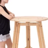 Fa bisztró asztal, 110 cm, összecsukható
