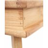 Mutoni tömör tölgyfa dohányzóasztal, 110x60x38 cm, B. kategória