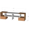 Bravo Home Fold TV állvány, 140 cm, sarokba tehető