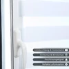 Grandekor 70 X 150 cm sávos roló, dupla roló, zebra roló, fúrás nélkül, fehér