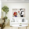 Mario és Cop Banksy vászonkép