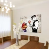 Mario és Cop Banksy vászonkép