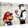 Mario és Cop Banksy vászonkép