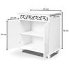 Casaria Jersey MDF komód, 76x65x35 cm, fehér