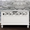 Casaria Jersey MDF tárolóláda, pad, 80x40x48 cm, fehér