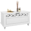 Casaria Jersey MDF tárolóláda, pad, 80x40x48 cm, fehér
