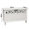 Casaria Jersey MDF tárolóláda, pad, 80x40x48 cm, fehér