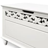 Casaria Jersey MDF tárolóláda, pad, 80x40x48 cm, fehér