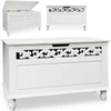 Casaria Jersey MDF tárolóláda, pad, 80x40x48 cm, fehér