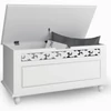 Casaria Jersey MDF tárolóláda, pad, 80x40x48 cm, fehér