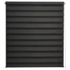 Solroyal 60 X 150 cm sávos roló, dupla roló, zebra roló, fúrás nélkül, fekete