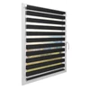 Solroyal 60 X 150 cm sávos roló, dupla roló, zebra roló, fúrás nélkül, fekete