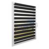 Solroyal 60 X 150 cm sávos roló, dupla roló, zebra roló, fúrás nélkül, fekete