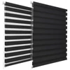 Solroyal 60 X 150 cm sávos roló, dupla roló, zebra roló, fúrás nélkül, fekete