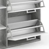 Vicco Orlando cipősszekrény, beton/fehér