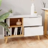 Vicco Neptun komód, 90 cm, fehér/tölgy
