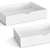 Vicco Noémi ágyneműtartó fiók szett, 2 db, fehér, 99,5×17,5×90,5 cm 