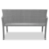 Casaria polyrattan kerti pad, szürke, 122 cm