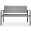 Casaria polyrattan kerti pad, szürke, 122 cm