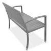Casaria polyrattan kerti pad, szürke, 122 cm