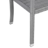 Casaria polyrattan kerti pad, szürke, 122 cm