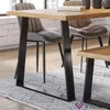 Vicco Loft acél asztallábak, 2 db, trapéz alakú, fekete, 72 cm