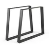 Vicco Loft acél asztallábak, 2 db, trapéz alakú, fekete, 72 cm
