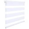 Woltu 85 X 150 cm sávos roló, dupla roló, zebra roló, fúrás nélkül, fehér