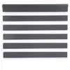 Woltu 85 X 220 cm sávos roló, dupla roló, zebra roló, fúrás nélkül, sötétszürke