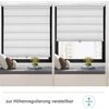 Woltu 75x120 cm rugós sávos roló, fúrás nélkül, vezeték nélkül, fehér