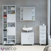 Vicco Ilias midi szekrény, fehér, 95 cm
