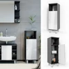Vicco Fynn midi szekrény, antracit-fehér, 95 cm