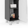 Vicco Fynn midi szekrény, antracit-fehér, 95 cm