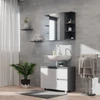 Vicco J-Shape mosdószekrény, 80 cm, antracit-fehér