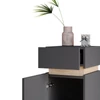 Vicco Gloria midi szekrény, 75,5 cm, antracit-tölgy