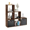 Vicco lépcsős polc 6 rekesszel, old style, 105x107,5x29 cm