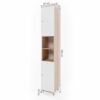 Vicco Fynn magas álló szekrény, sonoma-fehér, 190 cm