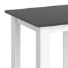 Vicco Karlos étkezőasztal 80 cm, antracit-fehér